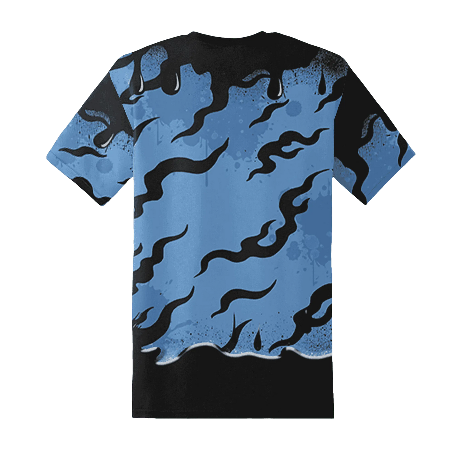 AM-Plus-Black-Univercitii-Blue-T-Shirt-Match-Rare-Breed-3D-Drippin