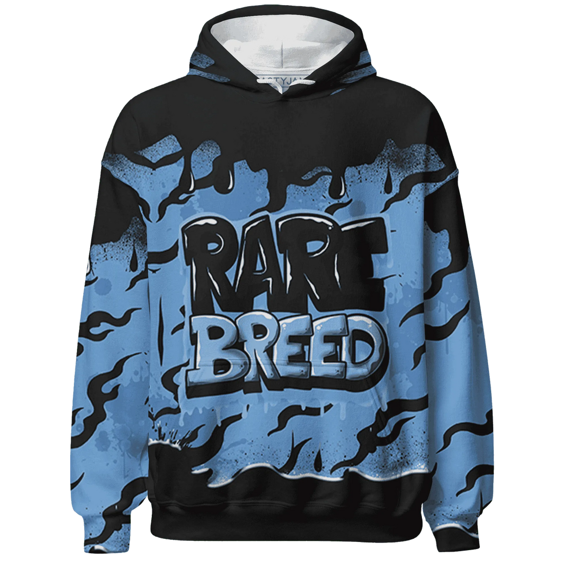 AM-Plus-Black-Univercitii-Blue-Hoodie-Match-Rare-Breed-3D-Drippin