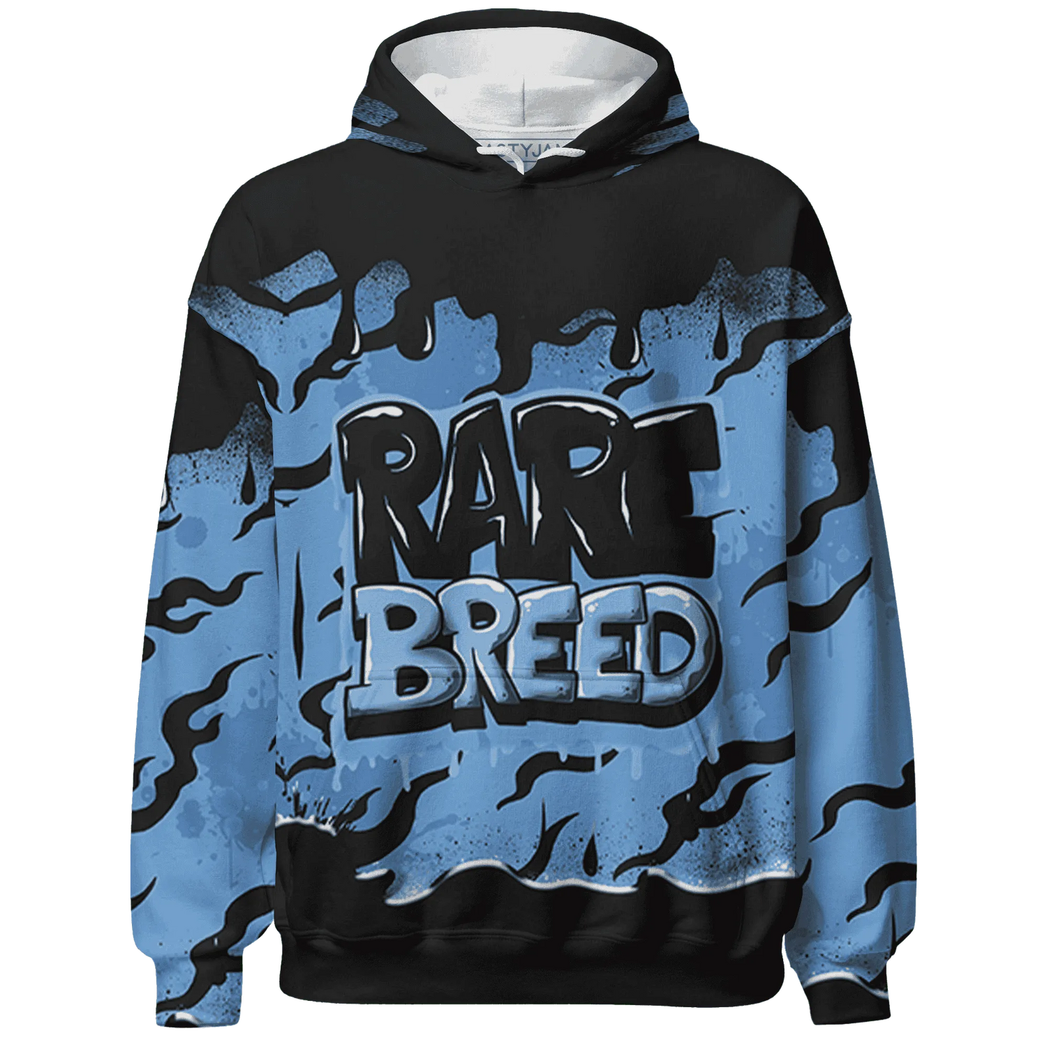 AM-Plus-Black-Univercitii-Blue-Hoodie-Match-Rare-Breed-3D-Drippin