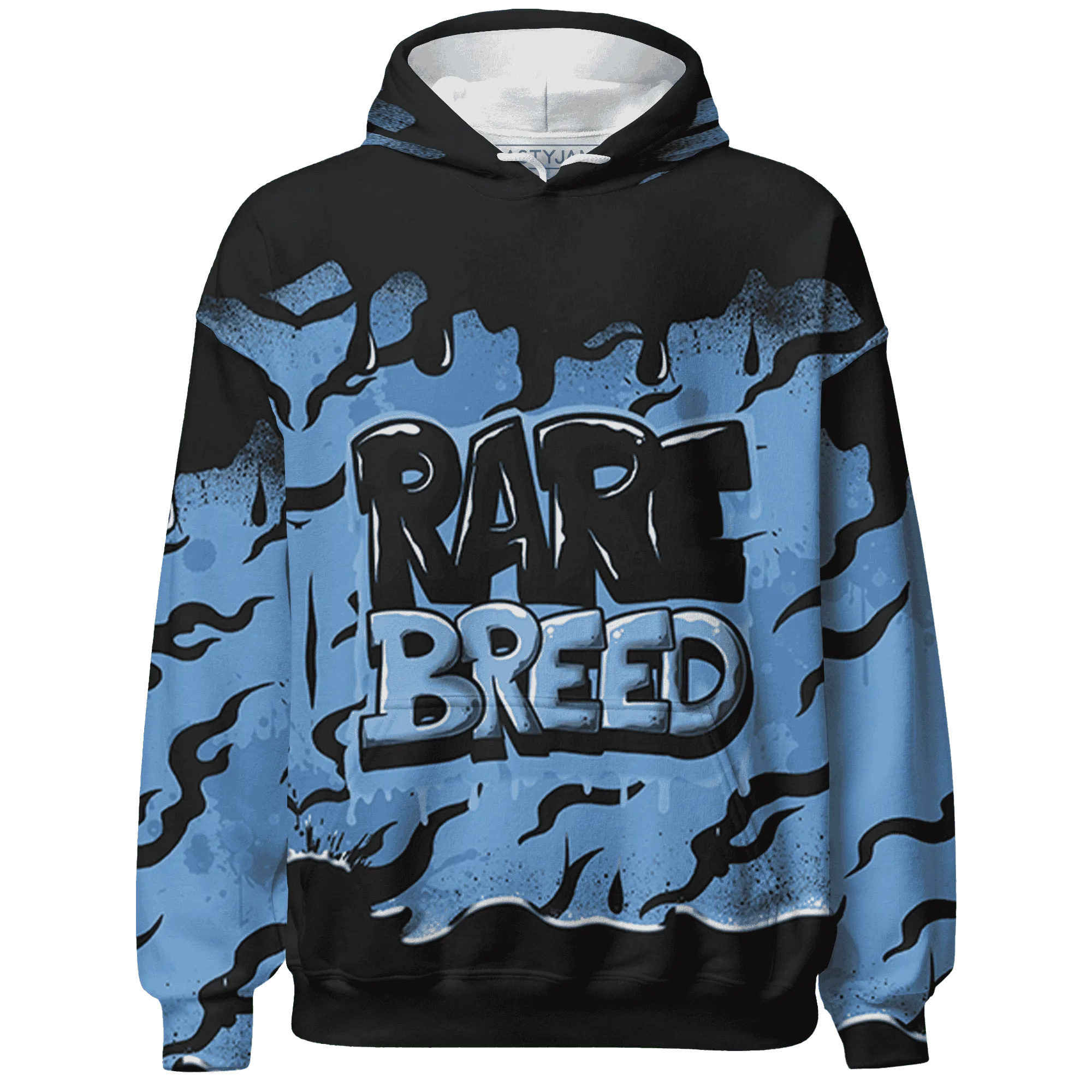 AM-Plus-Black-Univercitii-Blue-Hoodie-Match-Rare-Breed-3D-Drippin