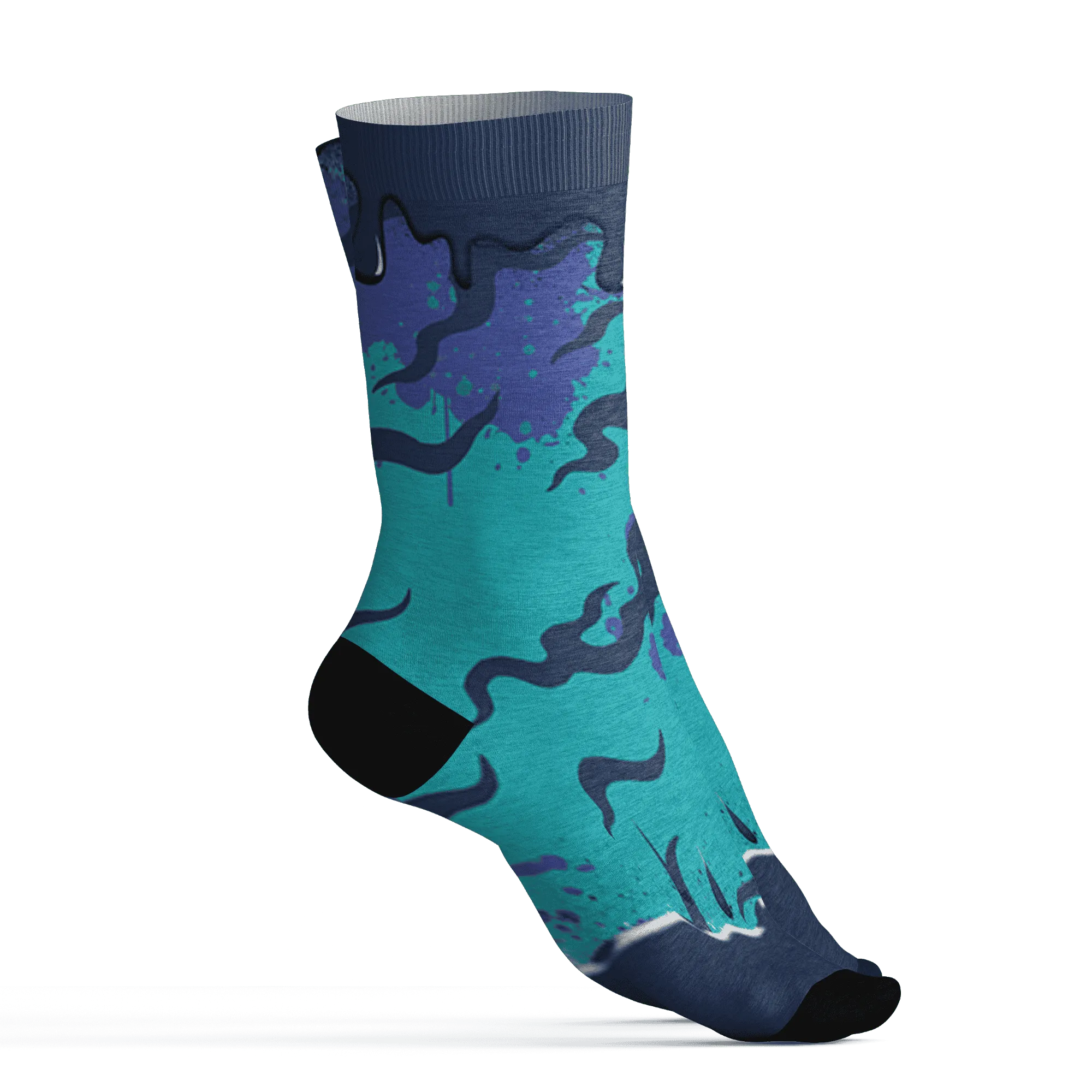 AM-Plus-Drift-Midnight-Navy-Total-Orange-Dusty-Cactus-Socks-Match-Rare-Breed-3D-Drippin