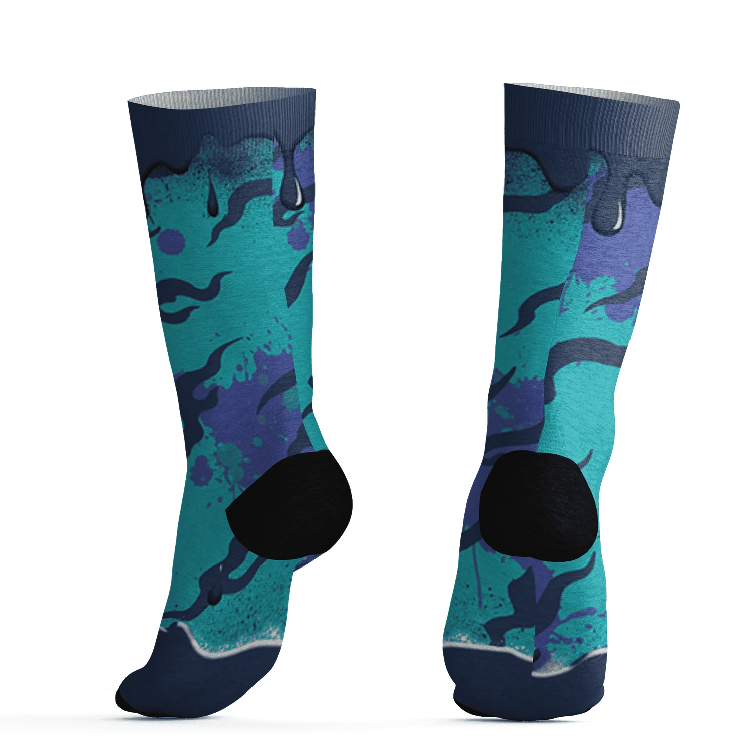 AM-Plus-Drift-Midnight-Navy-Total-Orange-Dusty-Cactus-Socks-Match-Rare-Breed-3D-Drippin