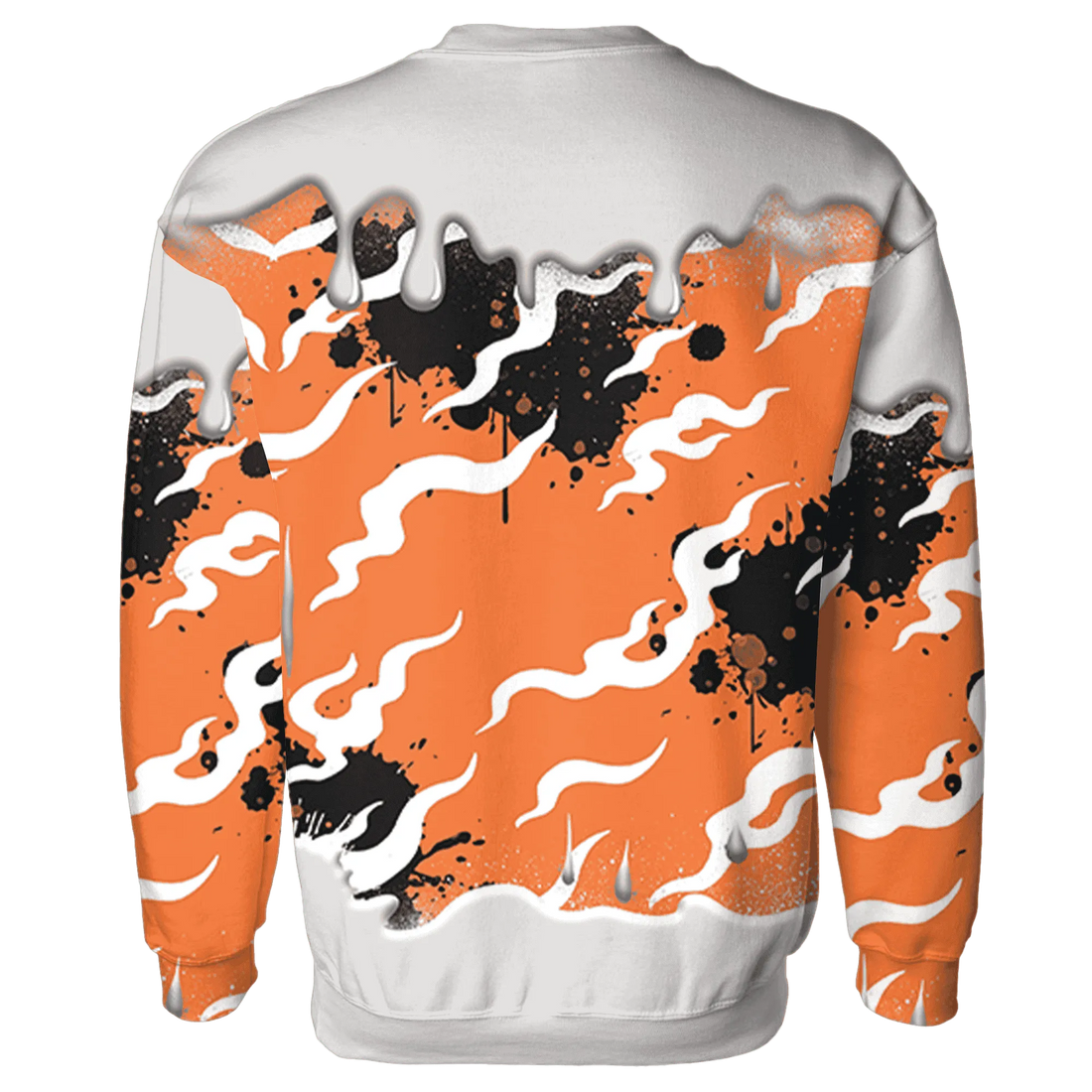 AM-TW-White-Orange-Sweatshirt-Match-Rare-Breed-3D-Drippin