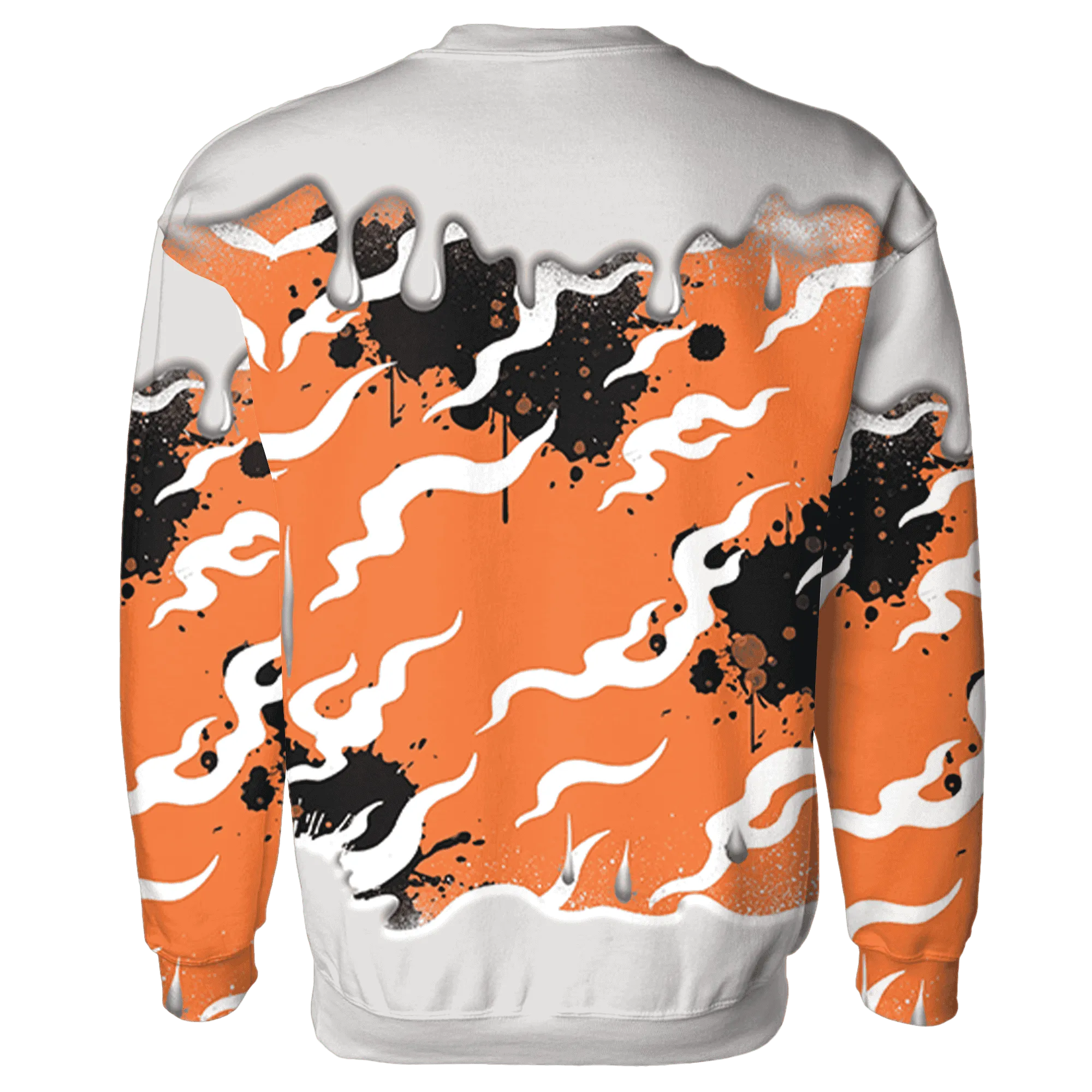 AM-TW-White-Orange-Sweatshirt-Match-Rare-Breed-3D-Drippin