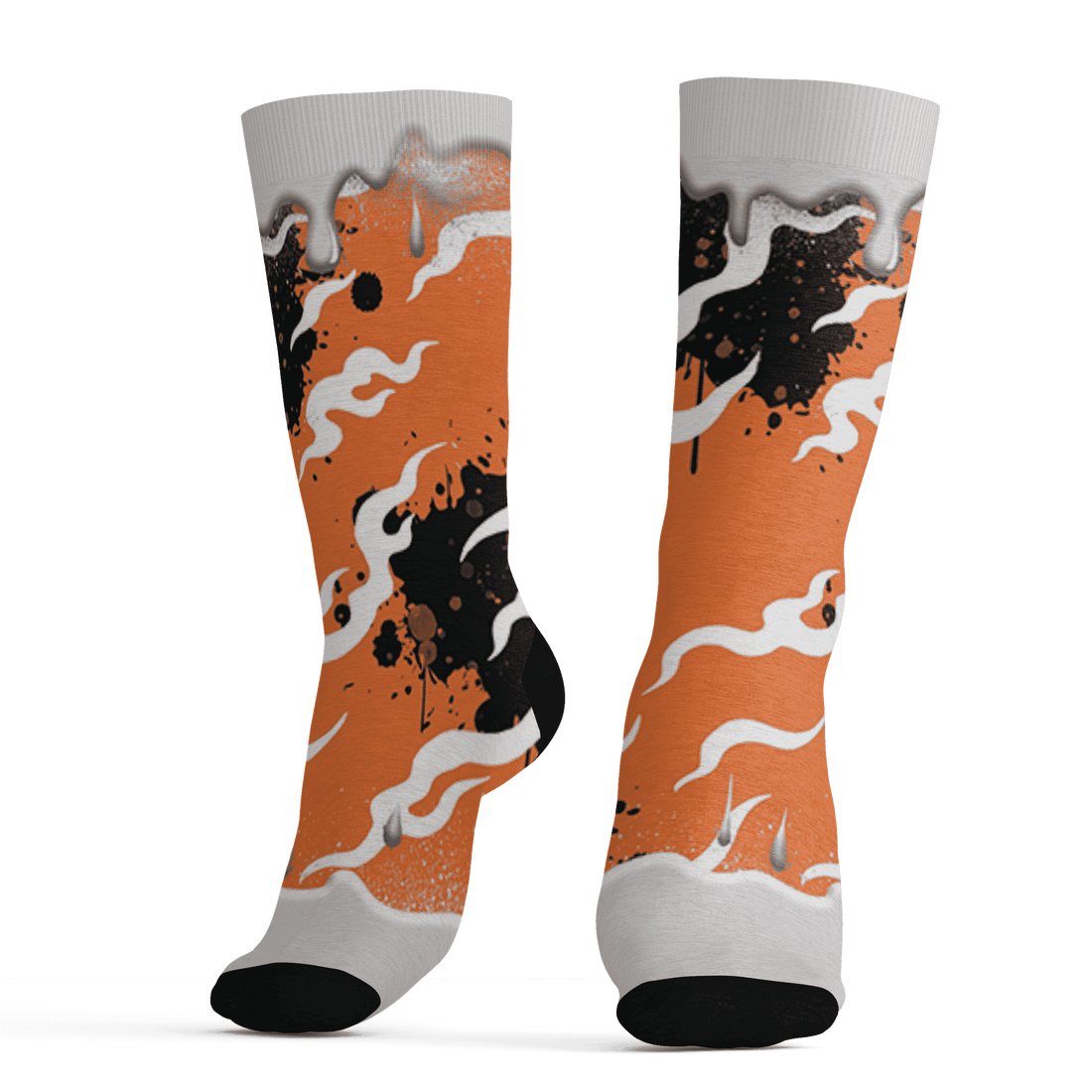 AM-TW-White-Orange-Socks-Match-Rare-Breed-3D-Drippin