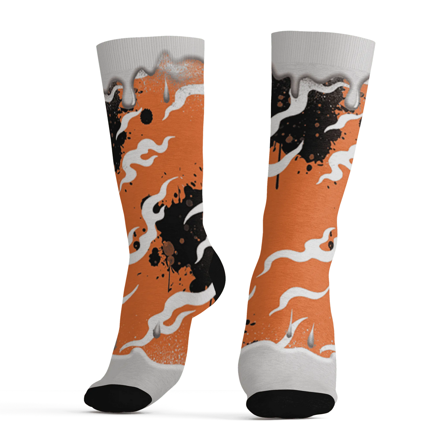 AM-TW-White-Orange-Socks-Match-Rare-Breed-3D-Drippin