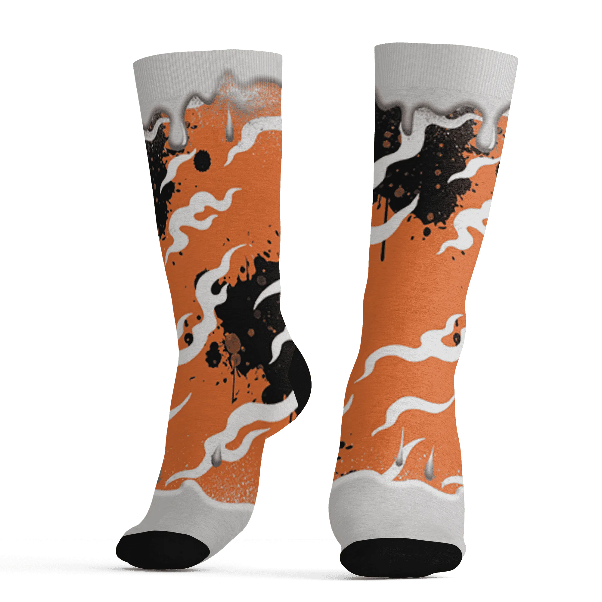 AM-TW-White-Orange-Socks-Match-Rare-Breed-3D-Drippin