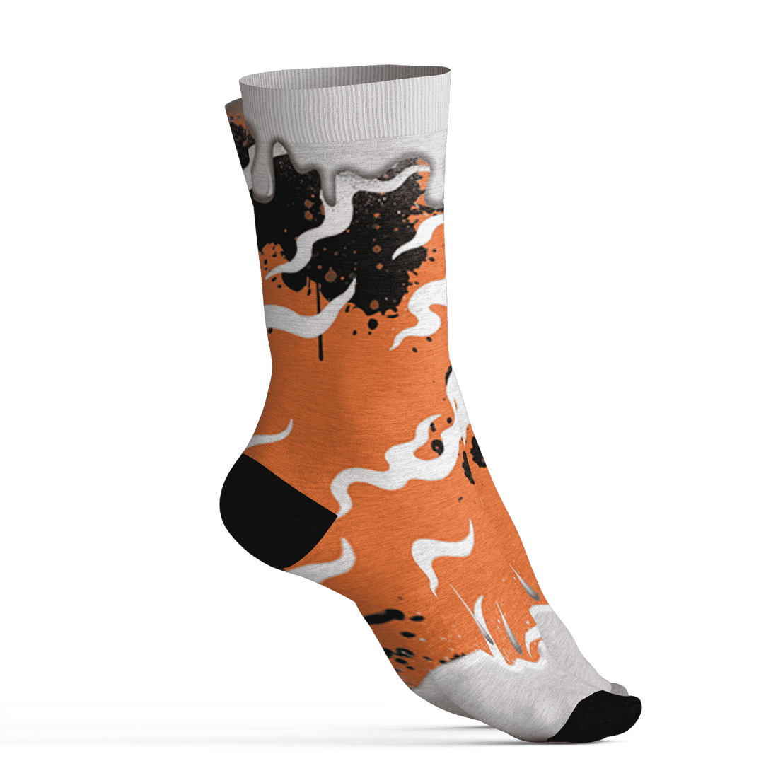 AM-TW-White-Orange-Socks-Match-Rare-Breed-3D-Drippin