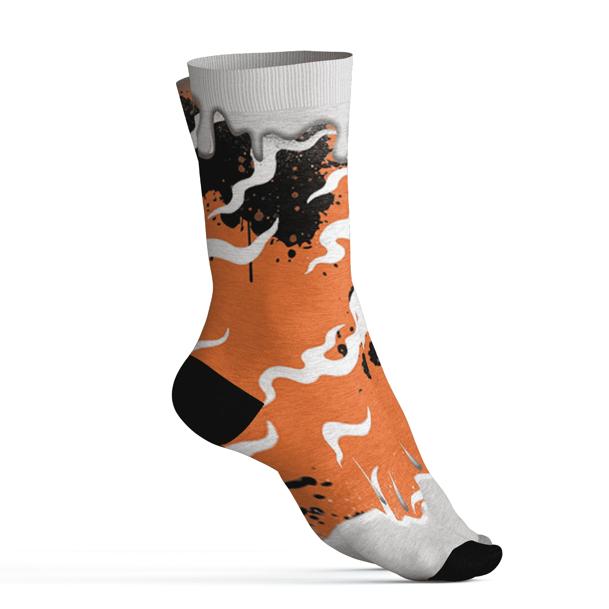 AM-TW-White-Orange-Socks-Match-Rare-Breed-3D-Drippin