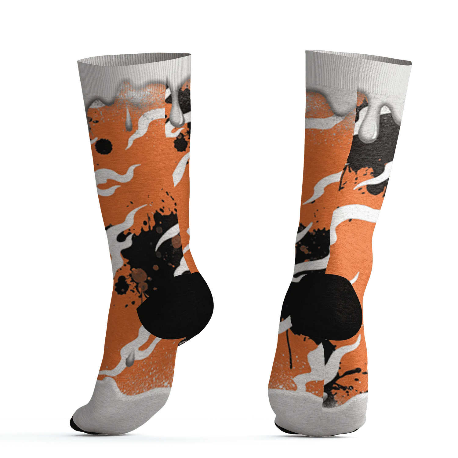 AM-TW-White-Orange-Socks-Match-Rare-Breed-3D-Drippin