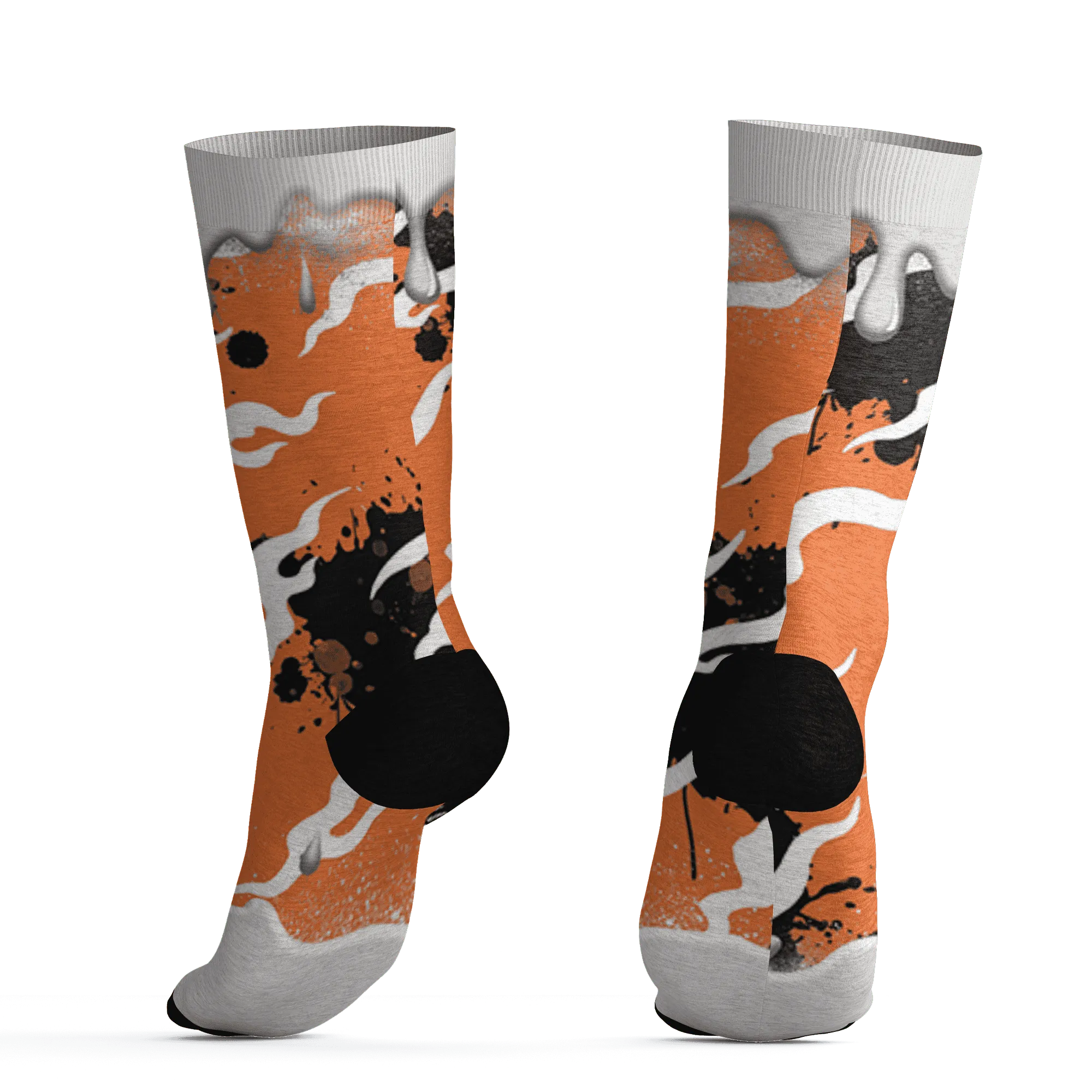 AM-TW-White-Orange-Socks-Match-Rare-Breed-3D-Drippin