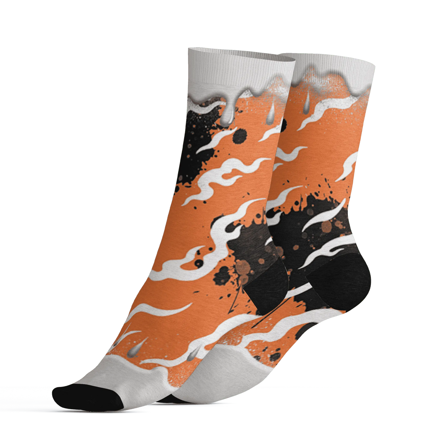 AM-TW-White-Orange-Socks-Match-Rare-Breed-3D-Drippin