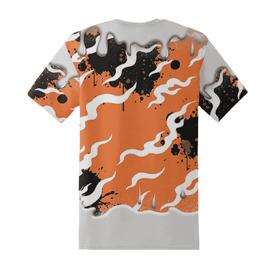 AM-TW-White-Orange-T-Shirt-Match-Rare-Breed-3D-Drippin