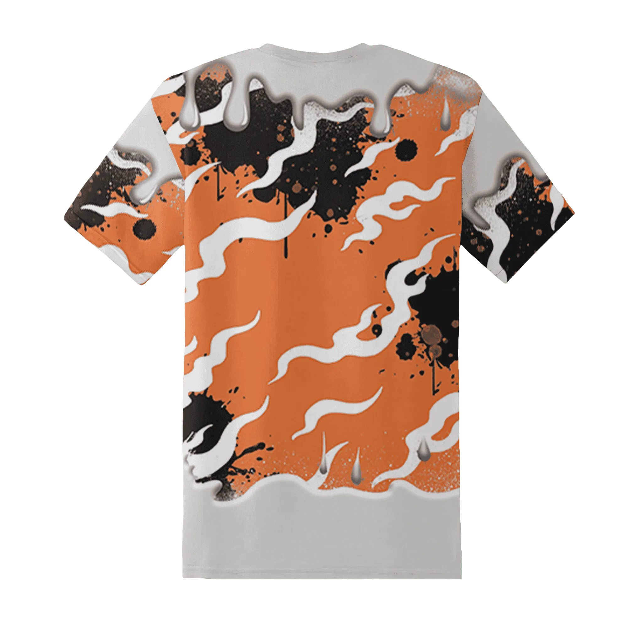 AM-TW-White-Orange-T-Shirt-Match-Rare-Breed-3D-Drippin