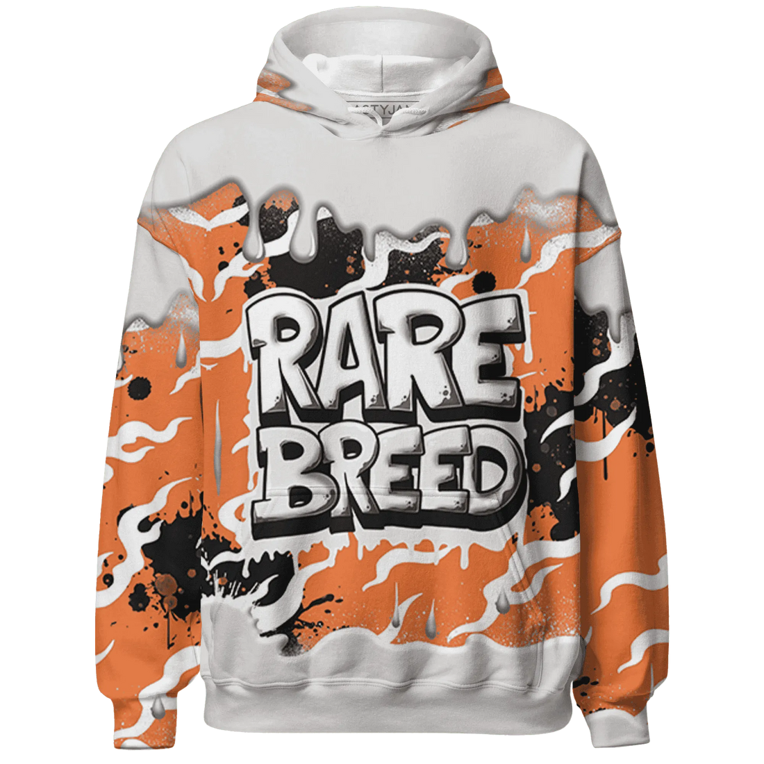 AM-TW-White-Orange-Hoodie-Match-Rare-Breed-3D-Drippin