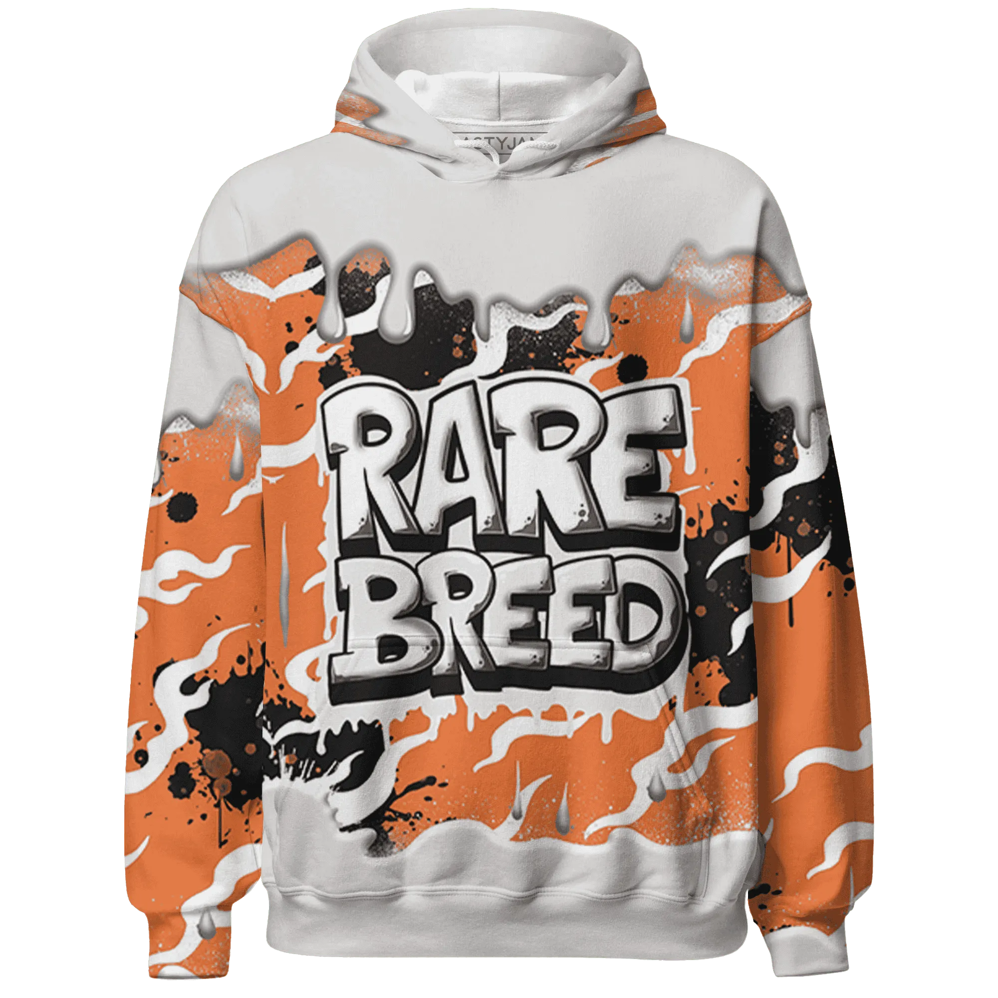 AM-TW-White-Orange-Hoodie-Match-Rare-Breed-3D-Drippin