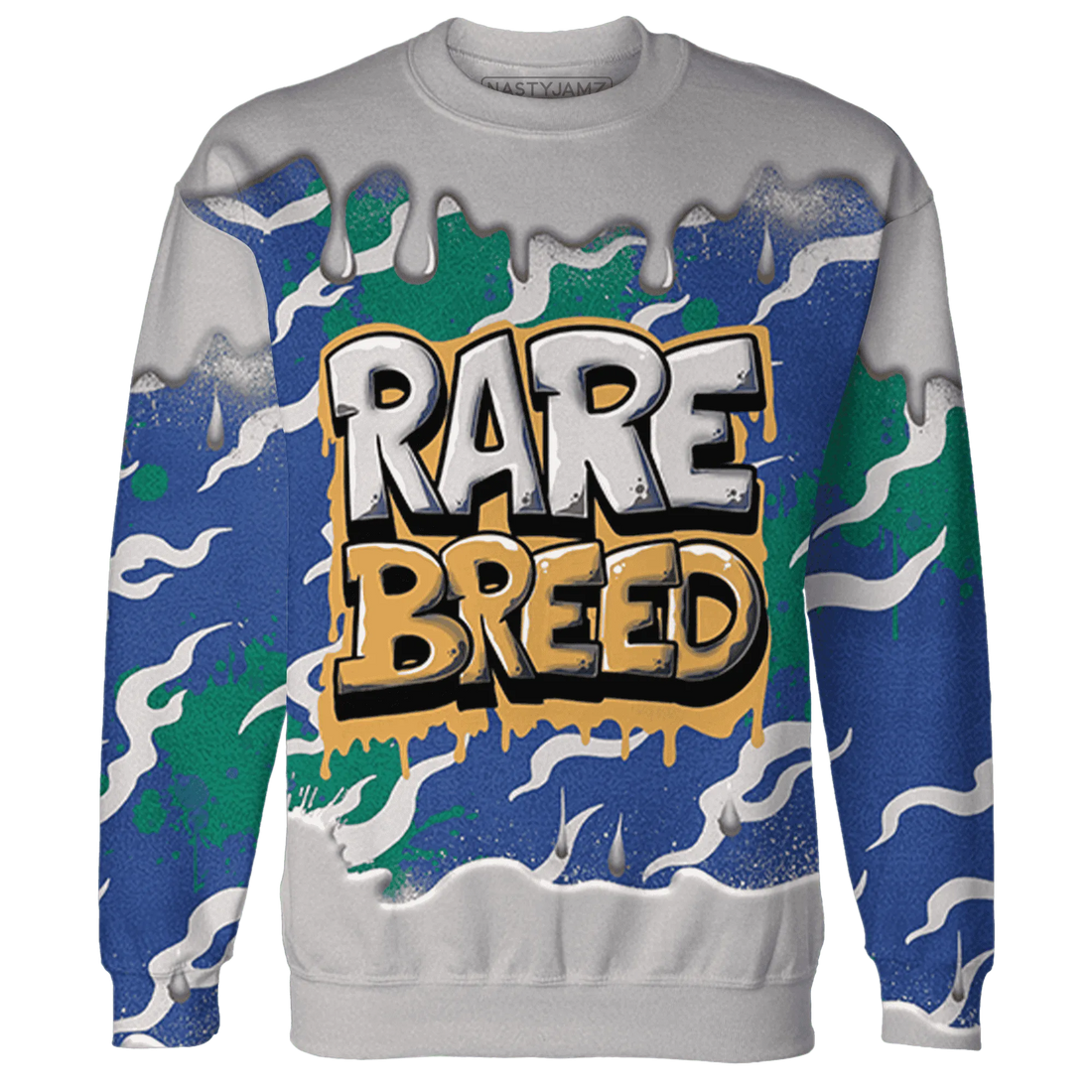 Dunk-Hyper-Royal-Malachite-NastyJamz-Sweatshirt-Match-Rare-Breed-3D-Drippin