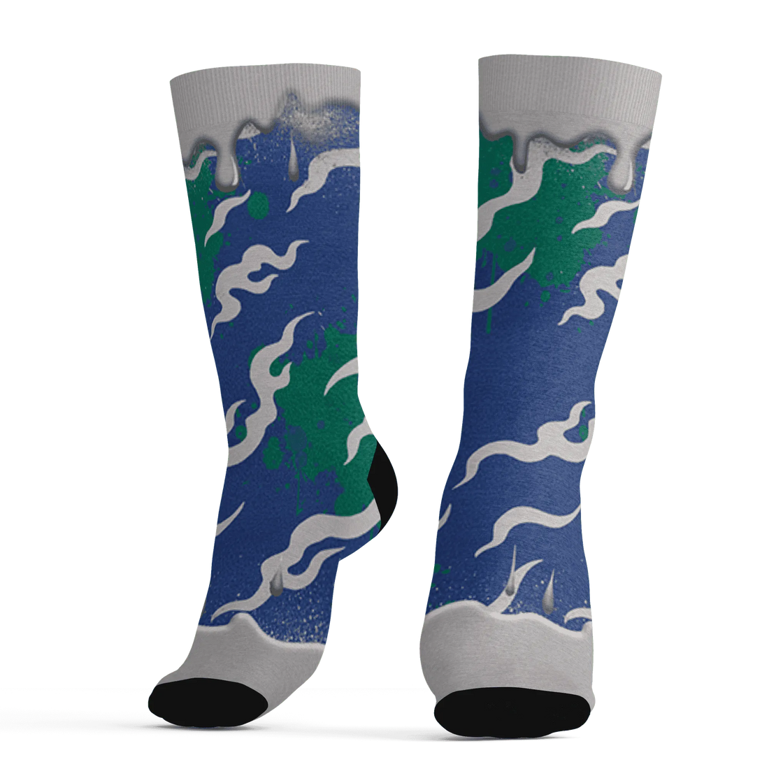 Dunk-Hyper-Royal-Malachite-NastyJamz-Socks-Match-Rare-Breed-3D-Drippin