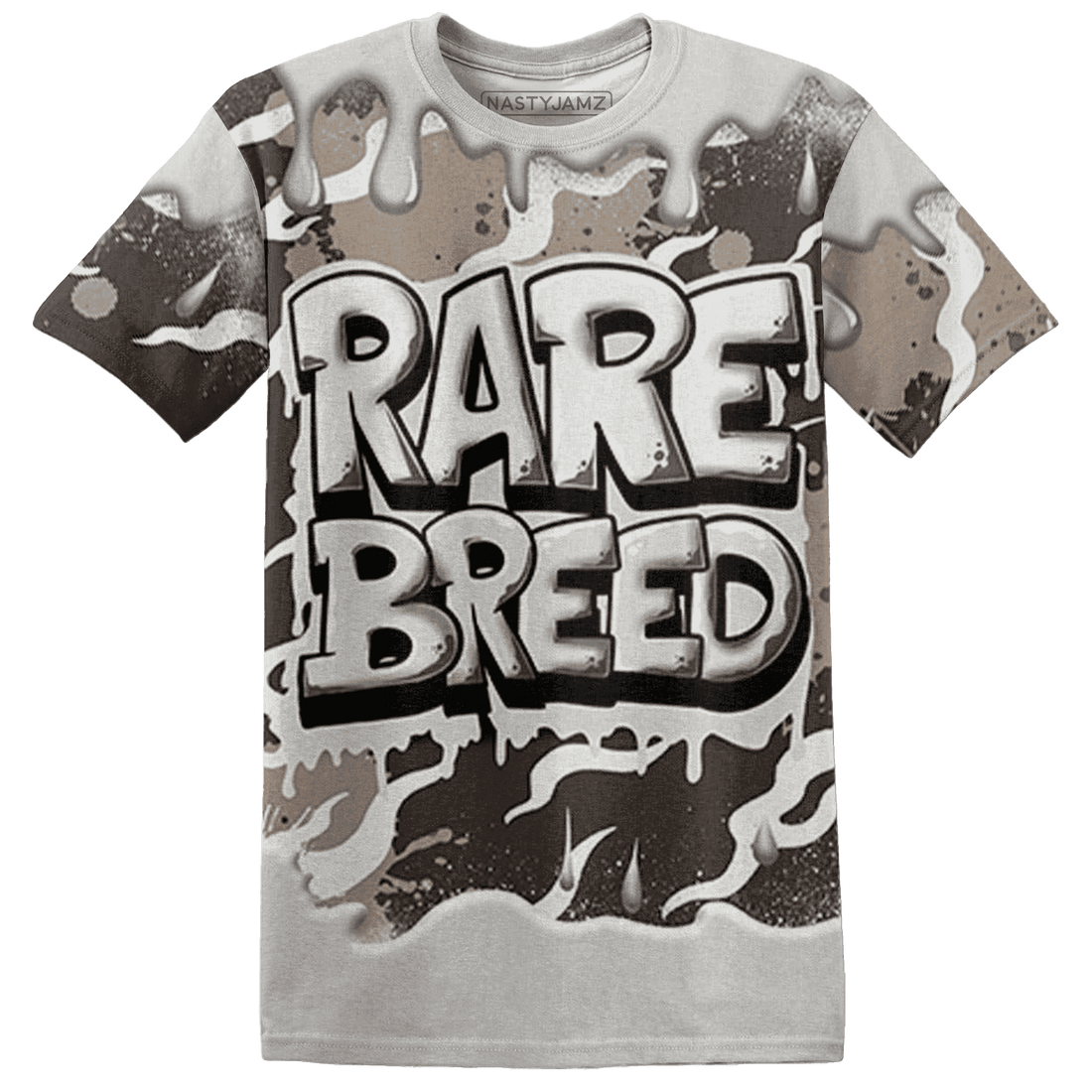 Dunk Low Baroque Brown T Shirt Match Rare Breed 3D All-Over Print Drippin - NastyJamz