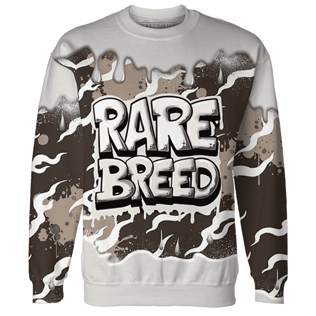 Dunk Low Baroque Brown Sweatshirt Match Rare Breed 3D All-Over Print Drippin - NastyJamz