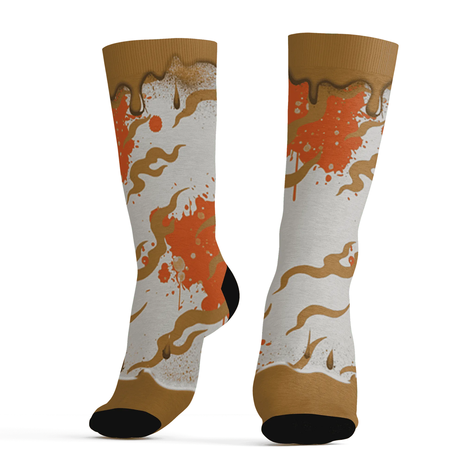 Dunk-Low-Retro-Wheat-Orange-NastyJamz-Socks-Match-Rare-Breed-3D-Drippin