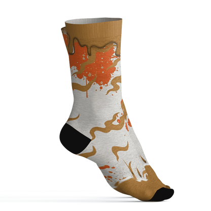 Dunk-Low-Retro-Wheat-Orange-NastyJamz-Socks-Match-Rare-Breed-3D-Drippin