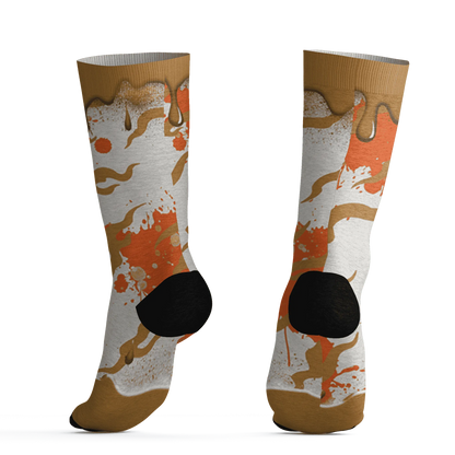 Dunk-Low-Retro-Wheat-Orange-NastyJamz-Socks-Match-Rare-Breed-3D-Drippin