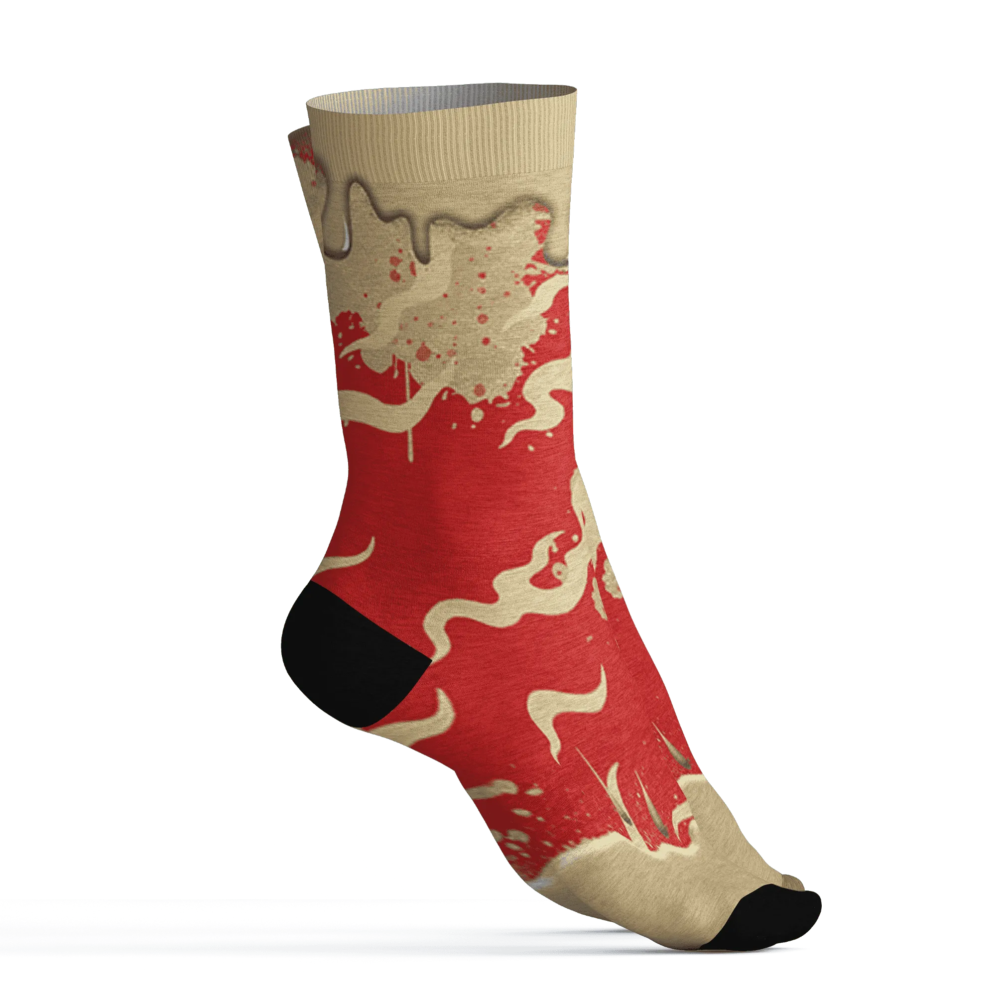 Dunk-Strawberry-Waffle-NastyJamz-Socks-Match-Rare-Breed-3D-Drippin