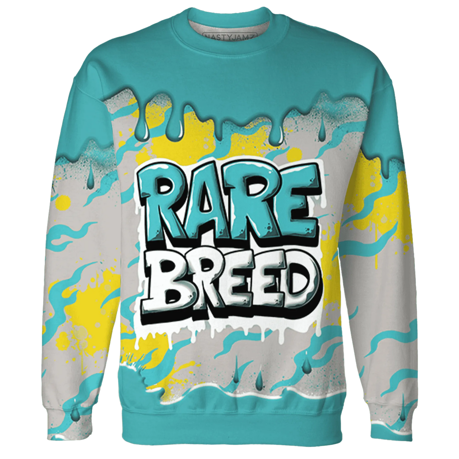 NBL-Cyan-Burst-9060-Sweatshirt-Match-Rare-Breed-3D-Drippin