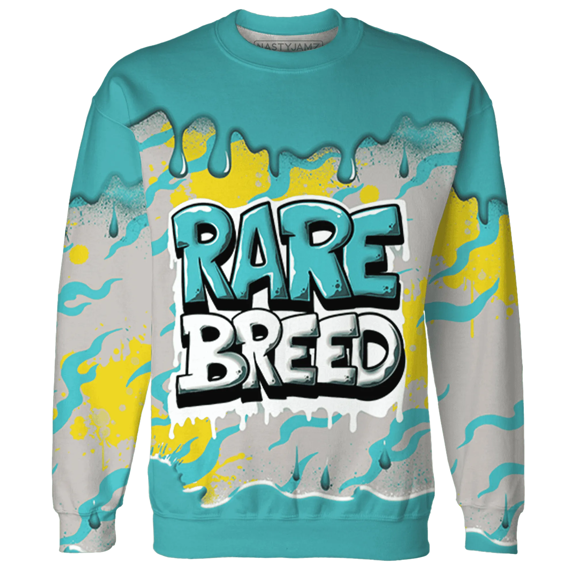 NBL-Cyan-Burst-9060-Sweatshirt-Match-Rare-Breed-3D-Drippin