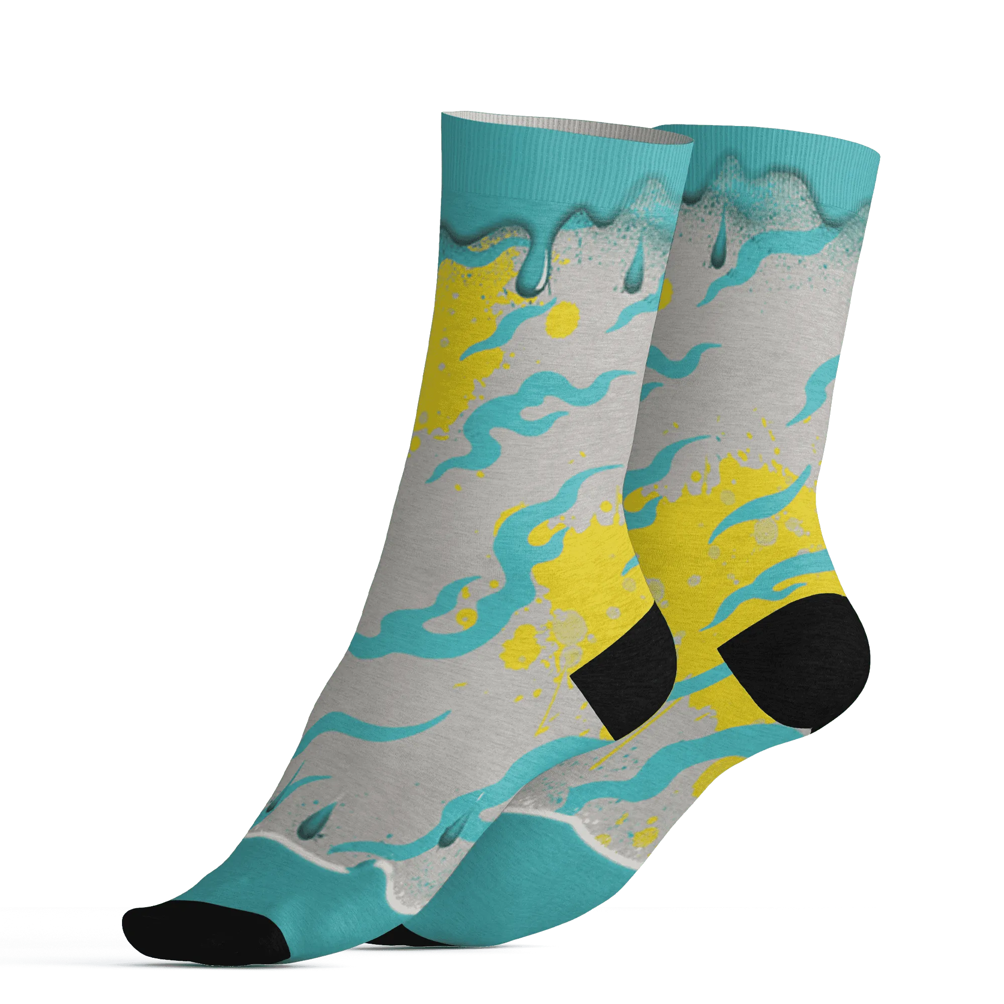 NBL-Cyan-Burst-9060-Socks-Match-Rare-Breed-3D-Drippin