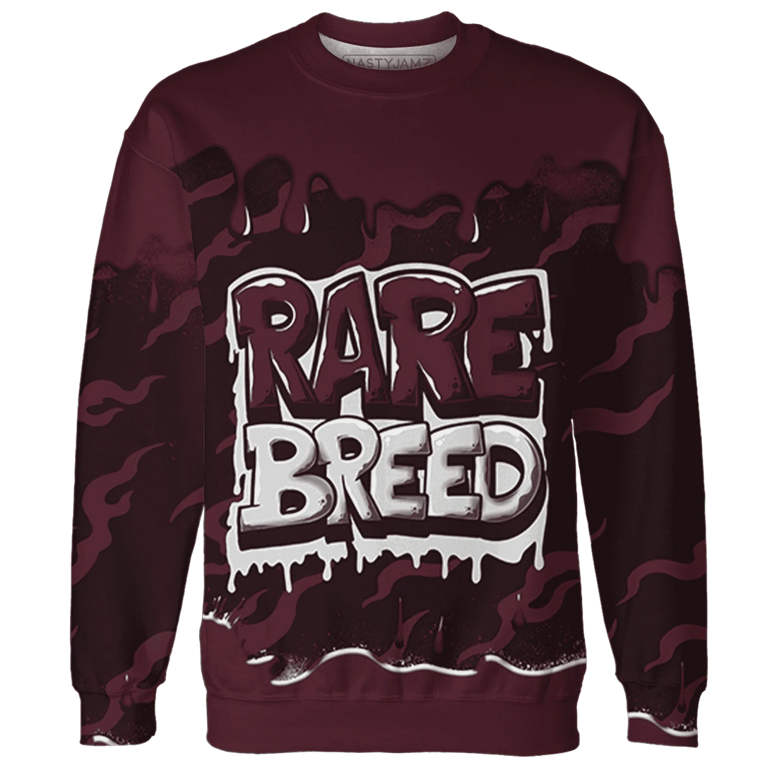 VaporMax-Night-Maron-Burgundy-Sweatshirt-Match-Rare-Breed-3D-Drippin