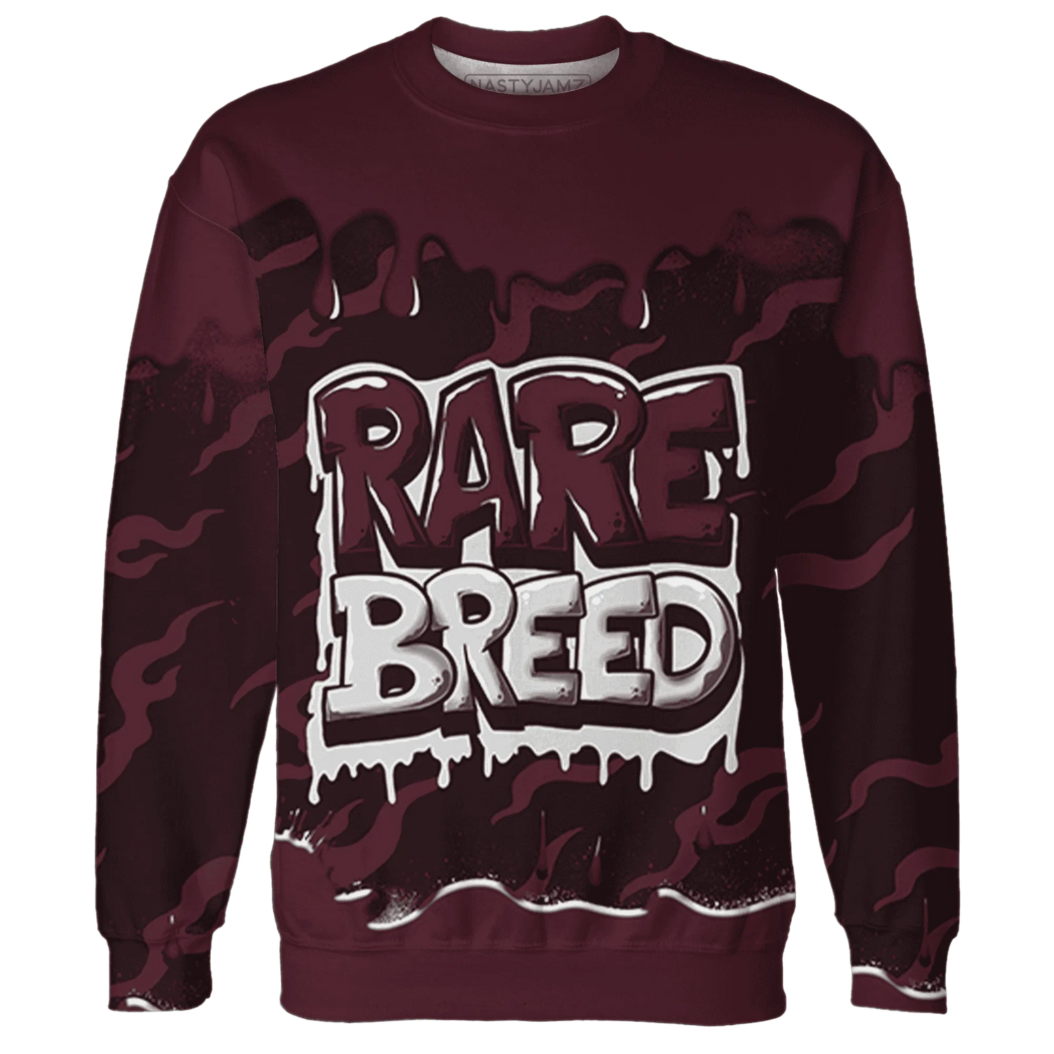 VaporMax-Night-Maron-Burgundy-Sweatshirt-Match-Rare-Breed-3D-Drippin