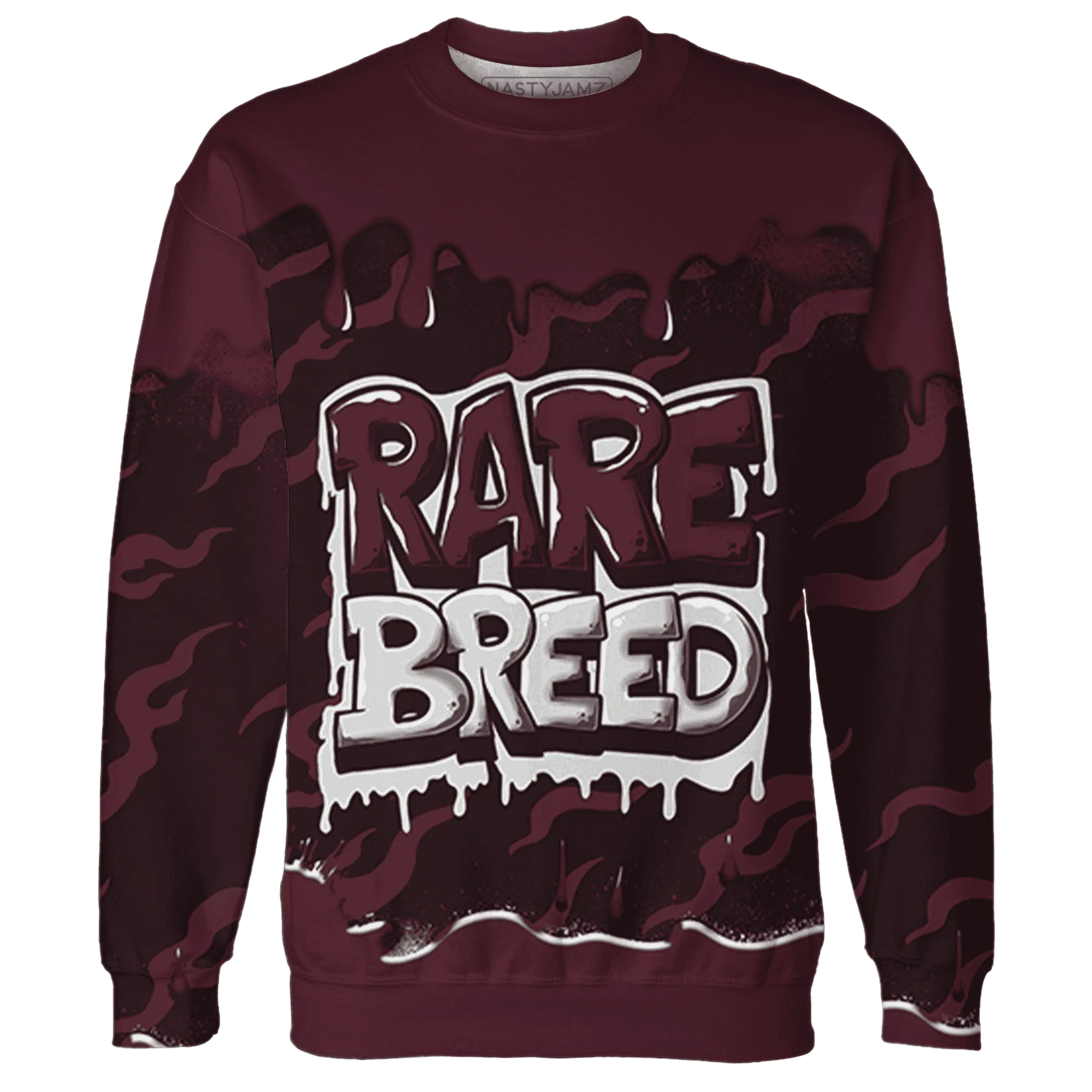 VaporMax-Night-Maron-Burgundy-Sweatshirt-Match-Rare-Breed-3D-Drippin