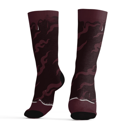 VaporMax-Night-Maron-Burgundy-Socks-Match-Rare-Breed-3D-Drippin