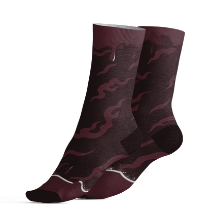 VaporMax-Night-Maron-Burgundy-Socks-Match-Rare-Breed-3D-Drippin