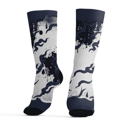 VaporMax-Plus-Midnight-Navy-White-Metallic-Silver-NastyJamz-Socks-Match-Rare-Breed-3D-Drippin