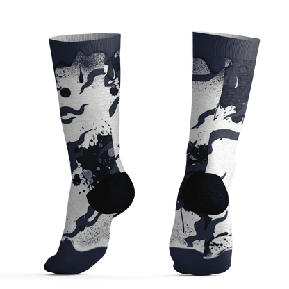 VaporMax-Plus-Midnight-Navy-White-Metallic-Silver-NastyJamz-Socks-Match-Rare-Breed-3D-Drippin
