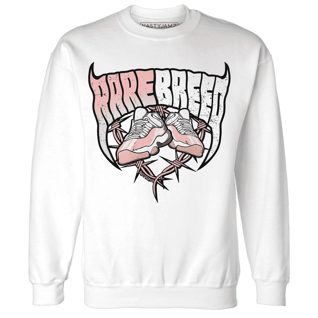 Low-Legend-Pink-11s-Sweatshirt-Match-Rare-Breed-Sneaker