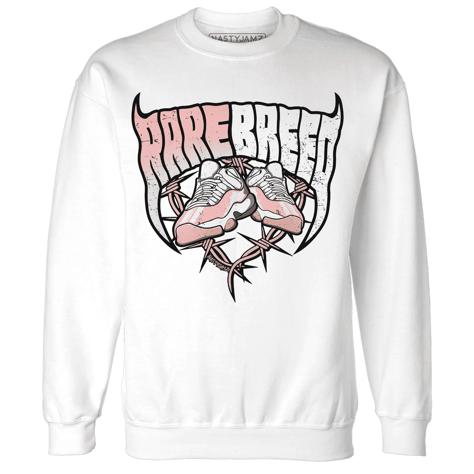 Low-Legend-Pink-11s-Sweatshirt-Match-Rare-Breed-Sneaker