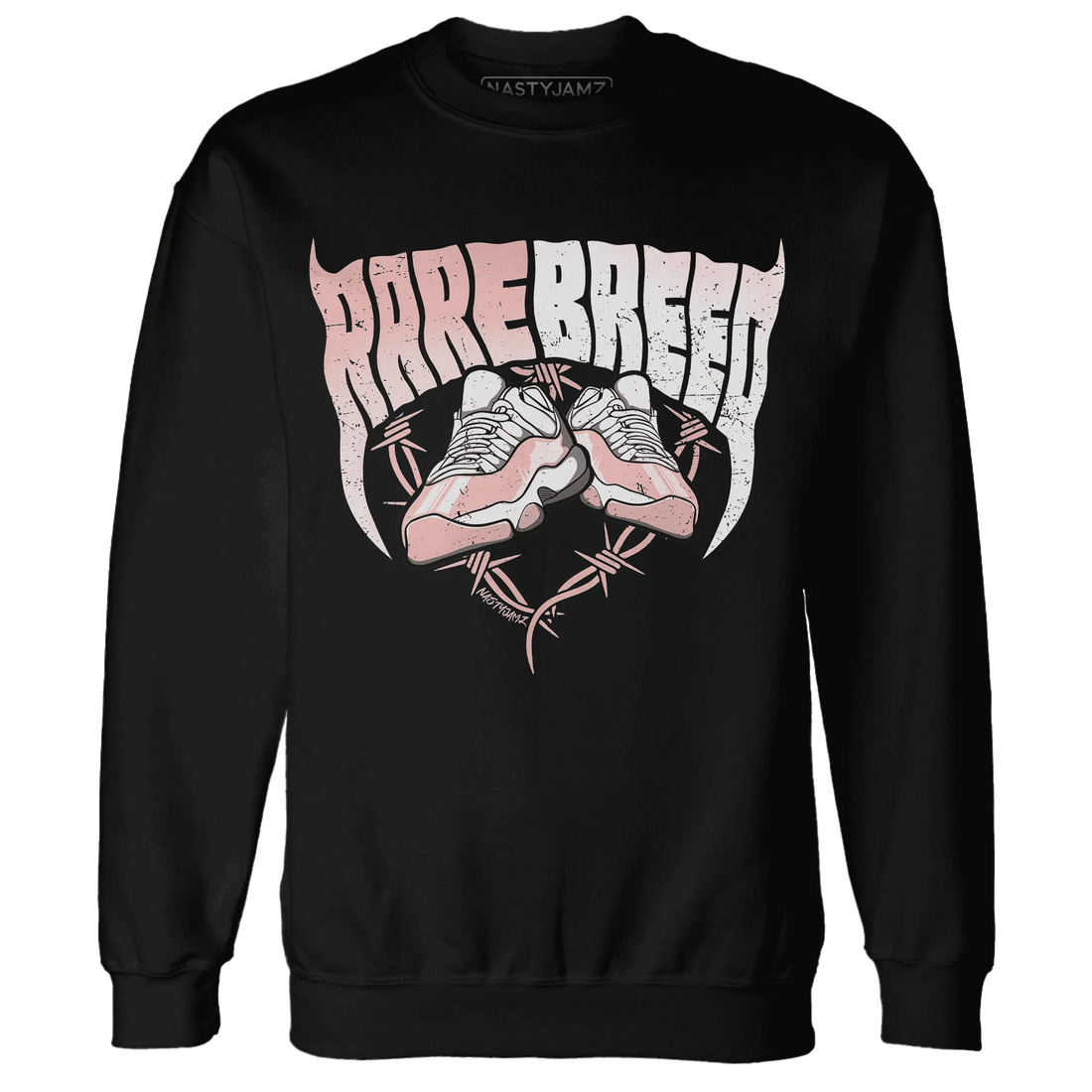 Low-Legend-Pink-11s-Sweatshirt-Match-Rare-Breed-Sneaker