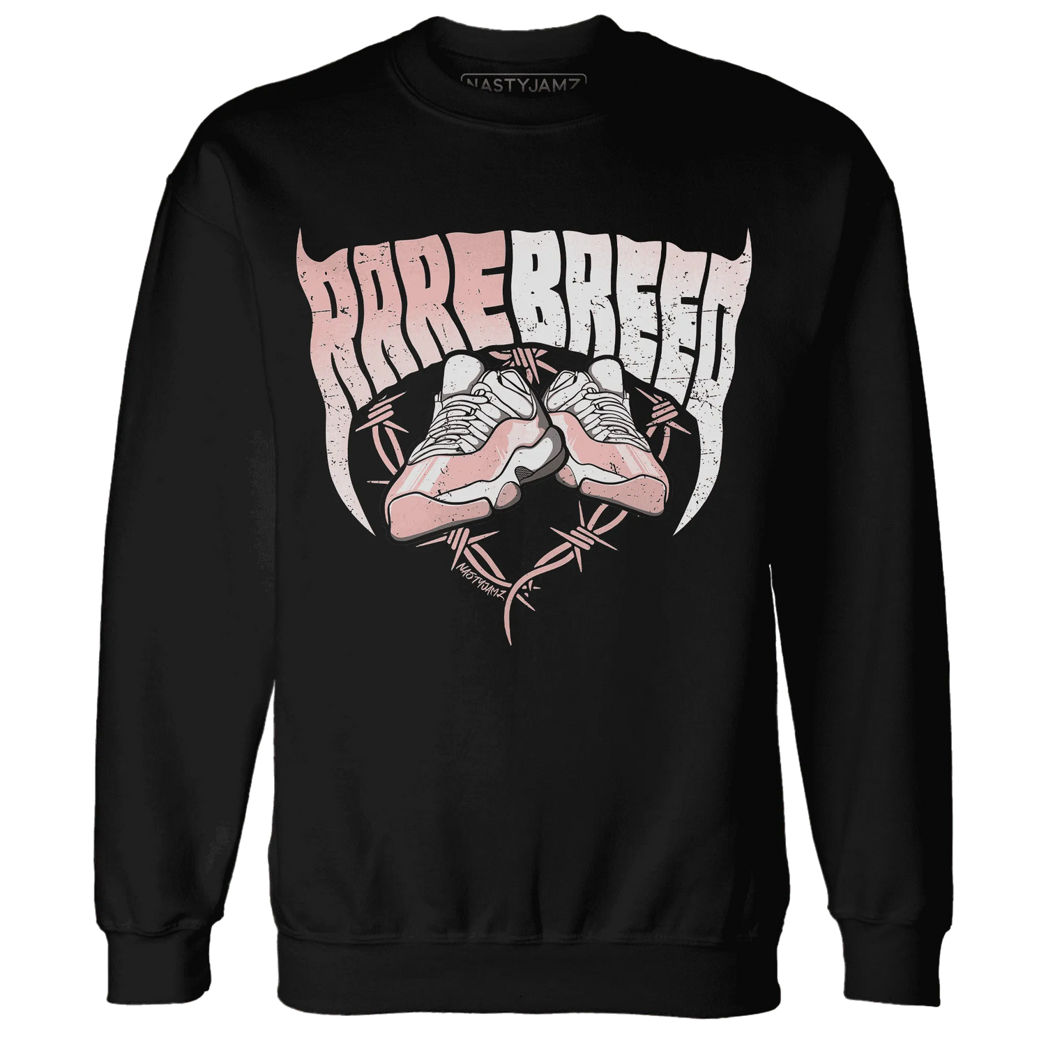Low-Legend-Pink-11s-Sweatshirt-Match-Rare-Breed-Sneaker