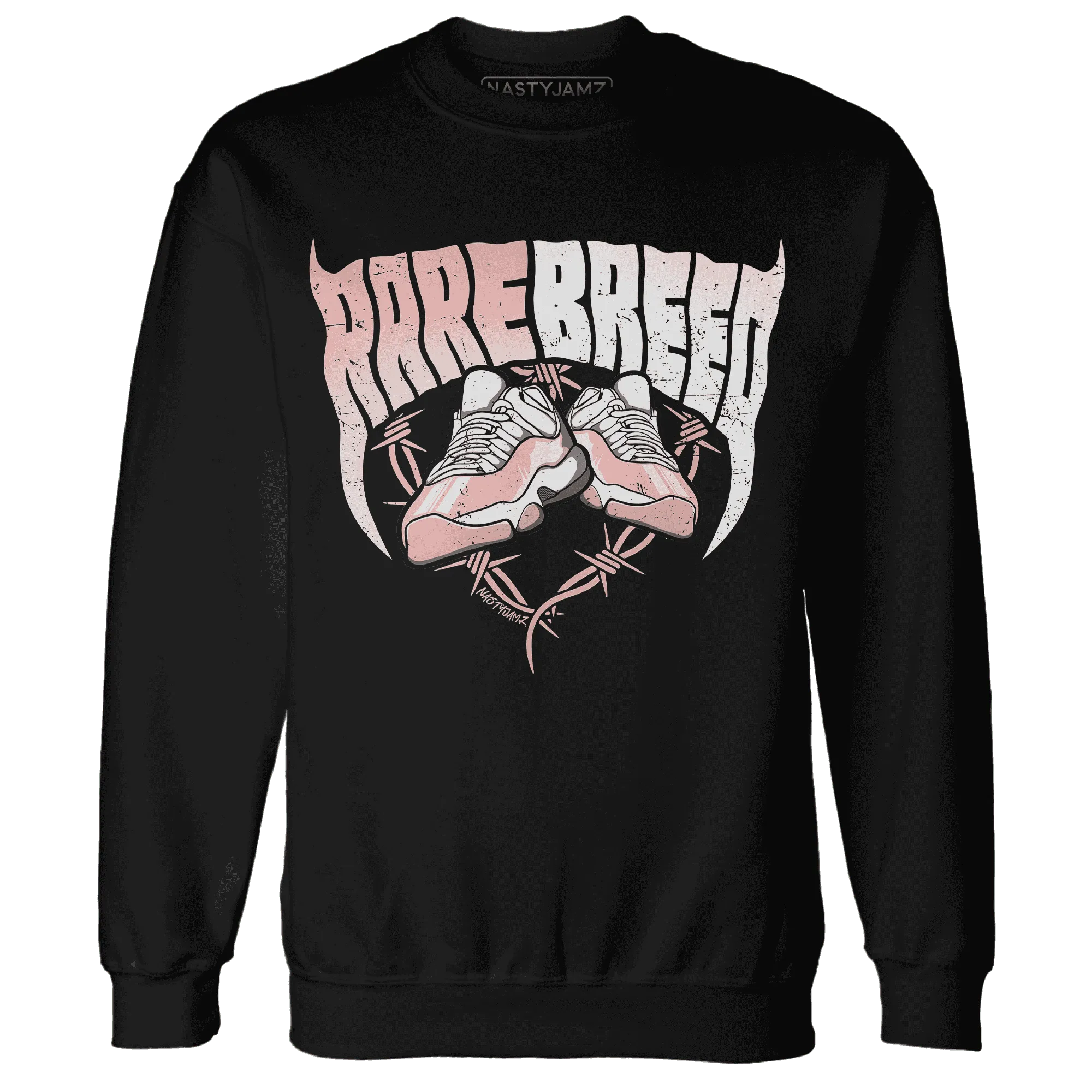 Low-Legend-Pink-11s-Sweatshirt-Match-Rare-Breed-Sneaker