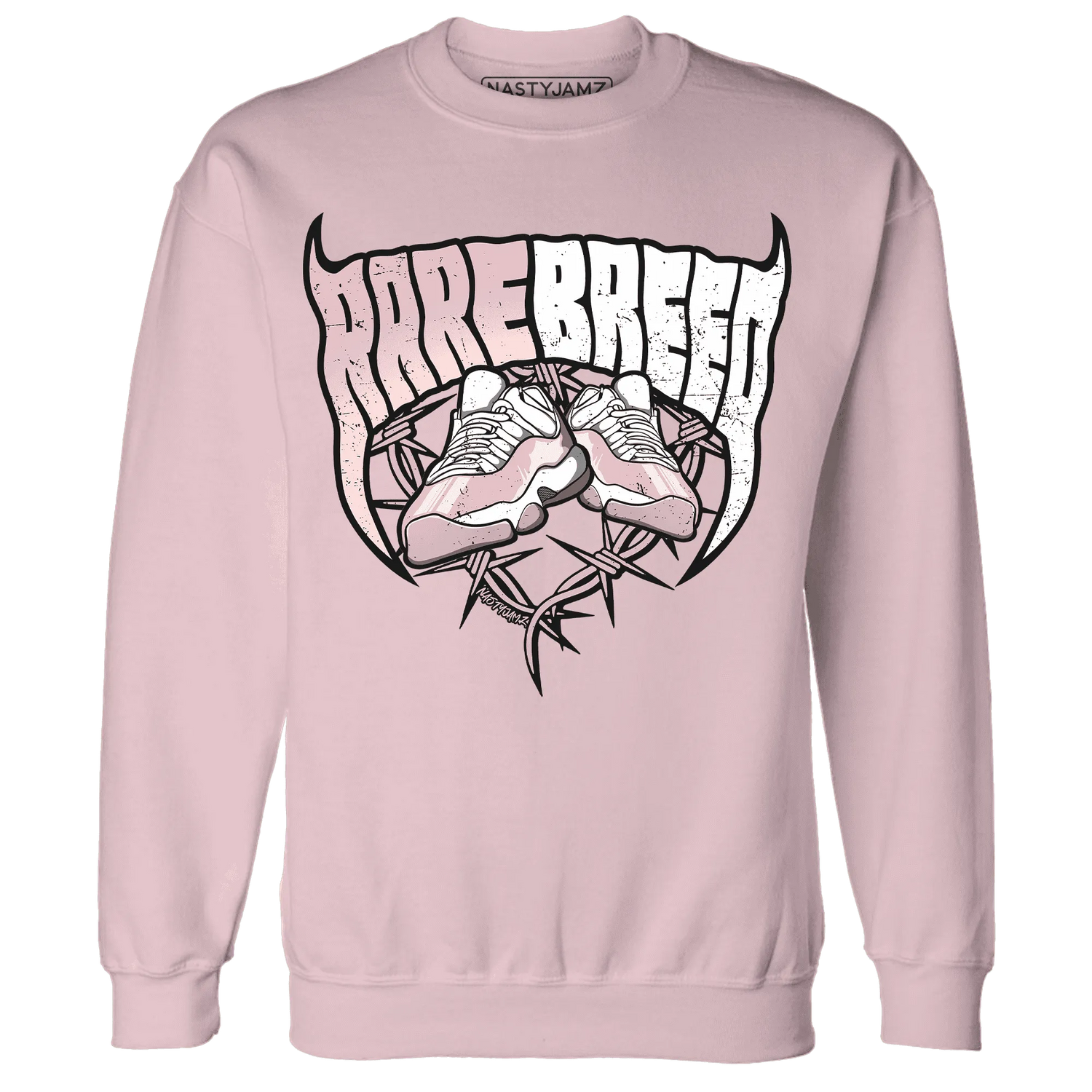 Low-Legend-Pink-11s-Sweatshirt-Match-Rare-Breed-Sneaker