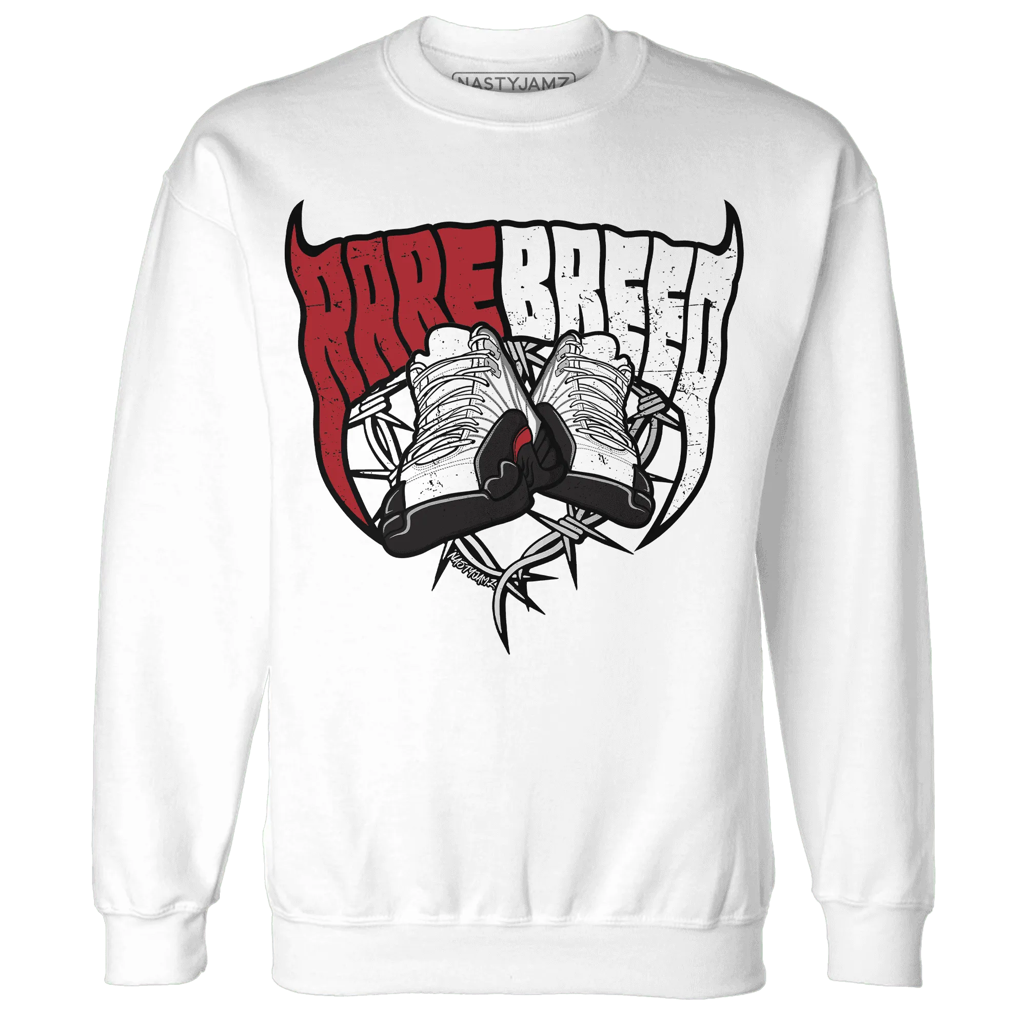 Retro-Red-Taxi-12s-Sweatshirt-Match-Rare-Breed-Sneaker