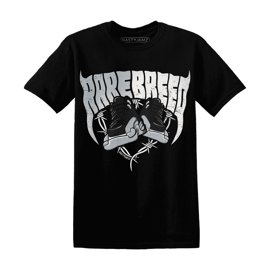 NastyJamz-Wolf-Grey-12s-T-Shirt-Match-Rare-Breed-Sneaker