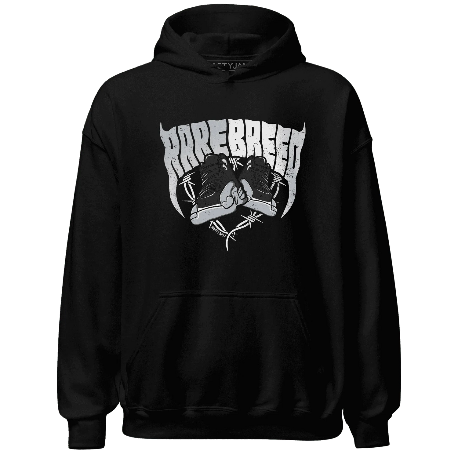 NastyJamz-Wolf-Grey-12s-Hoodie-Match-Rare-Breed-Sneaker