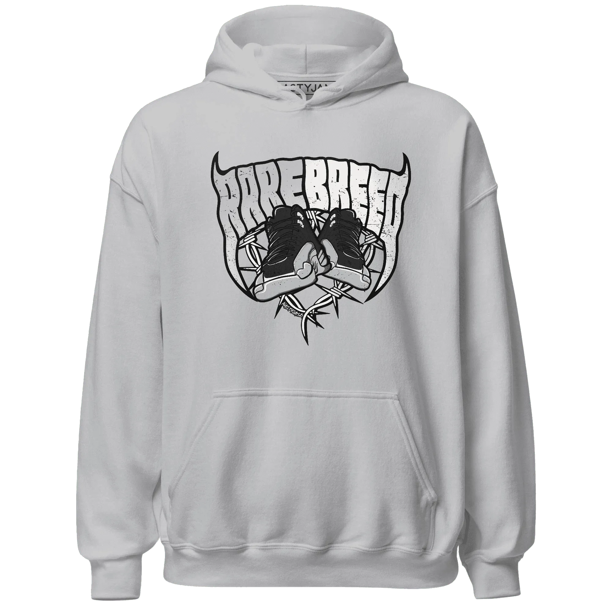 NastyJamz-Wolf-Grey-12s-Hoodie-Match-Rare-Breed-Sneaker
