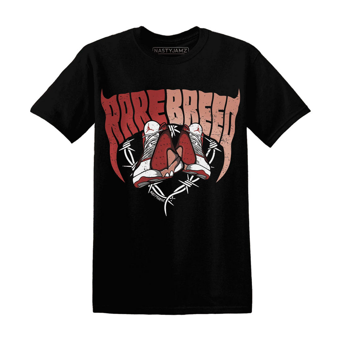Dune-Red-13s-T-Shirt-Match-Rare-Breed-Sneaker