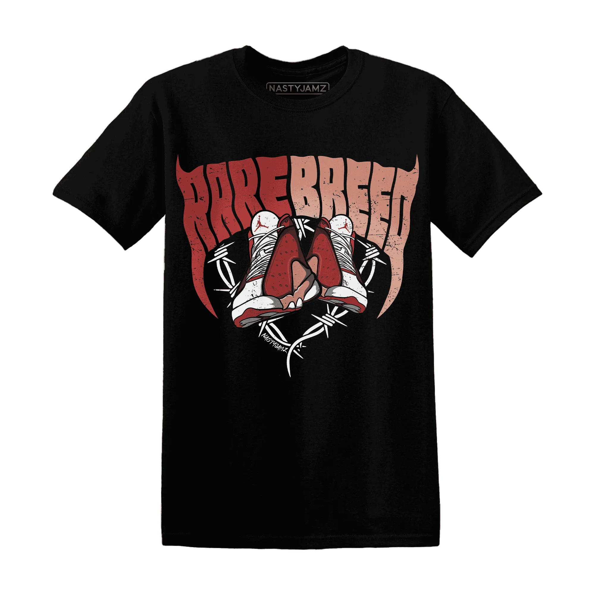 Dune-Red-13s-T-Shirt-Match-Rare-Breed-Sneaker
